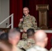 Chief Power speaks to Airmen during enlisted call at JBSA-Lackland
