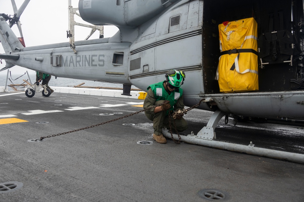 Aircraft Maintenance Aboard USS Somerset