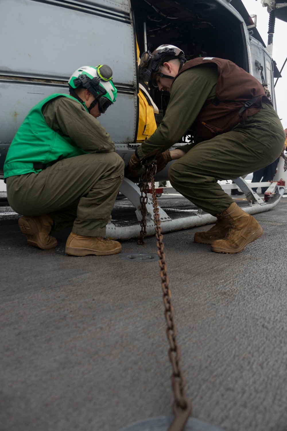 Aircraft Maintenance Aboard USS Somerset
