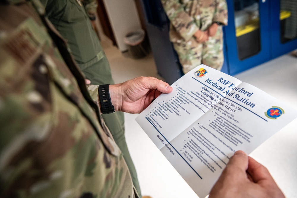 501st Combat Support Wing opens medical aid station at RAF Fairford