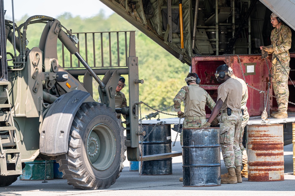 21st CABS executes loading operations on C-130J