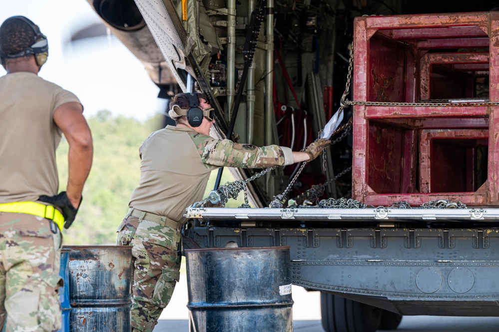 21st CABS executes loading operations on C-130J