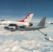 Thunderbirds receive inflight fuel enroute to Dayton
