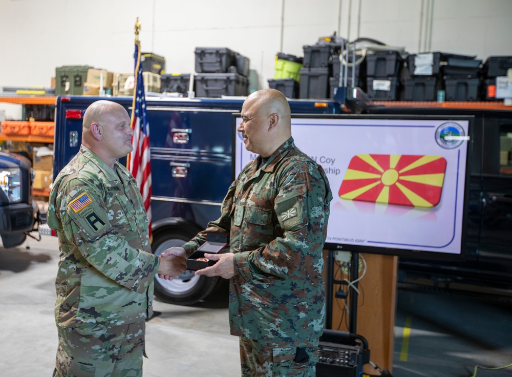 Delegation from the Republic of North Macedonia visit Vermont National Guard