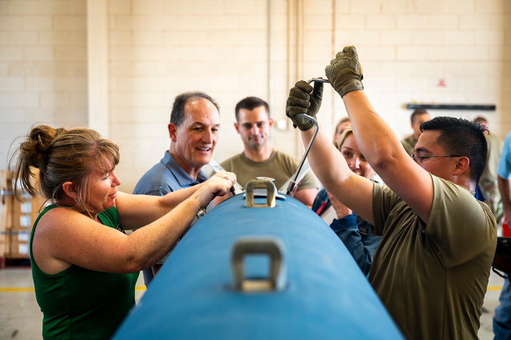 Building bombs, protecting pilots: Honorary commanders learn about Dyess missions