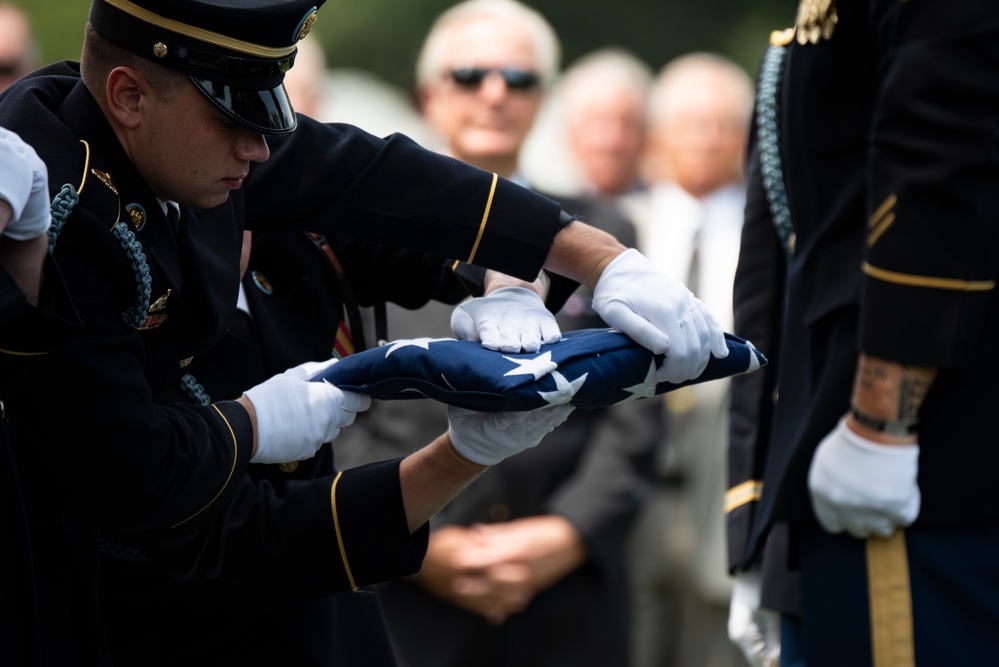 Full Military Funeral Honors with Escort are Conducted for U.S. Army Lt. Gen. Patrick Hughes in Section 34