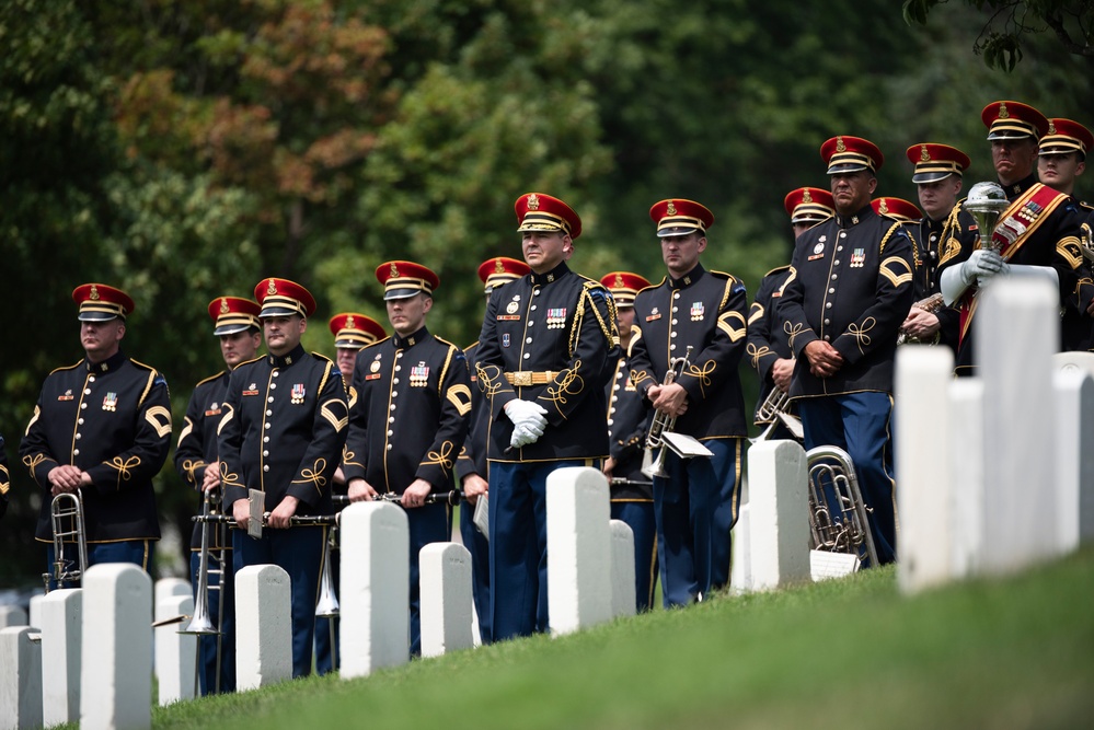Full Military Funeral Honors with Escort are Conducted for U.S. Army Lt. Gen. Patrick Hughes in Section 34
