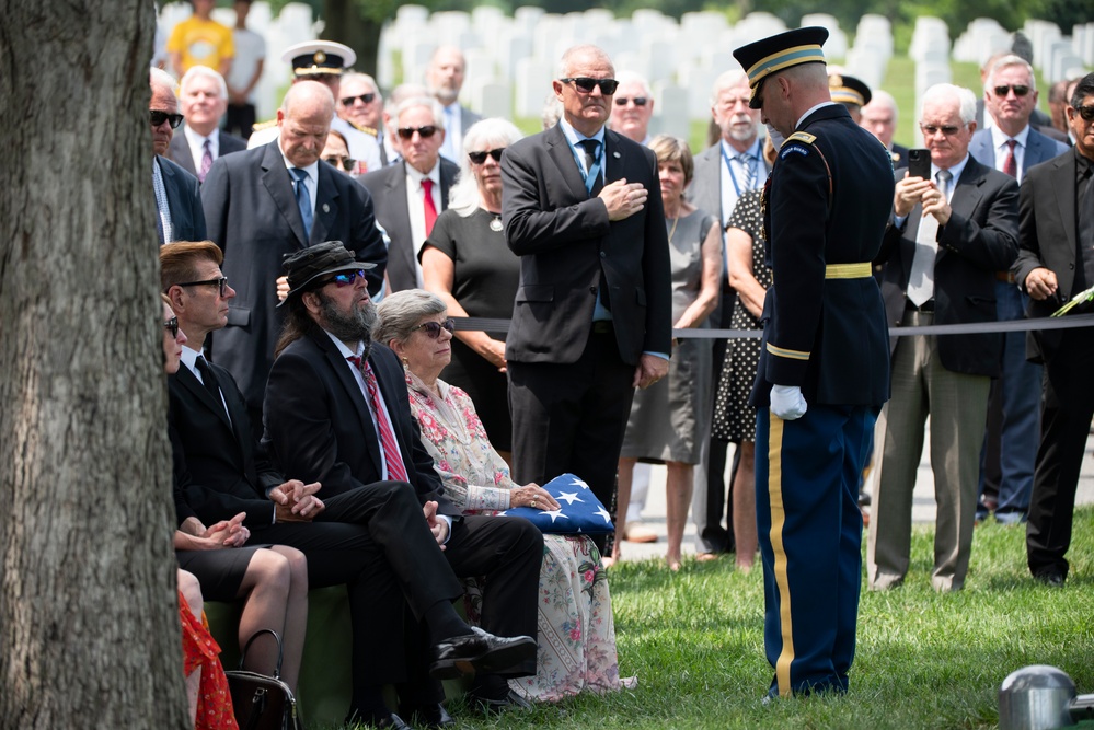Full Military Funeral Honors with Escort are Conducted for U.S. Army Lt. Gen. Patrick Hughes in Section 34