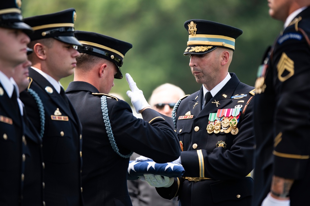 Full Military Funeral Honors with Escort are Conducted for U.S. Army Lt. Gen. Patrick Hughes in Section 34