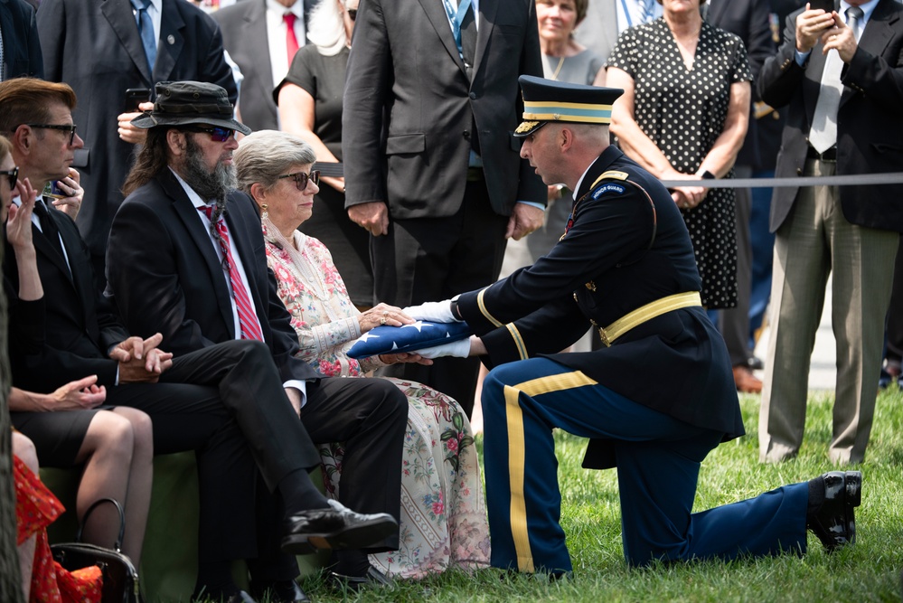 Full Military Funeral Honors with Escort are Conducted for U.S. Army Lt. Gen. Patrick Hughes in Section 34