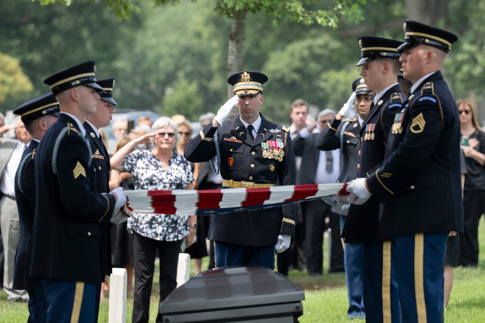 Full Military Funeral Honors with Escort are Conducted for U.S. Army Lt. Gen. Patrick Hughes in Section 34