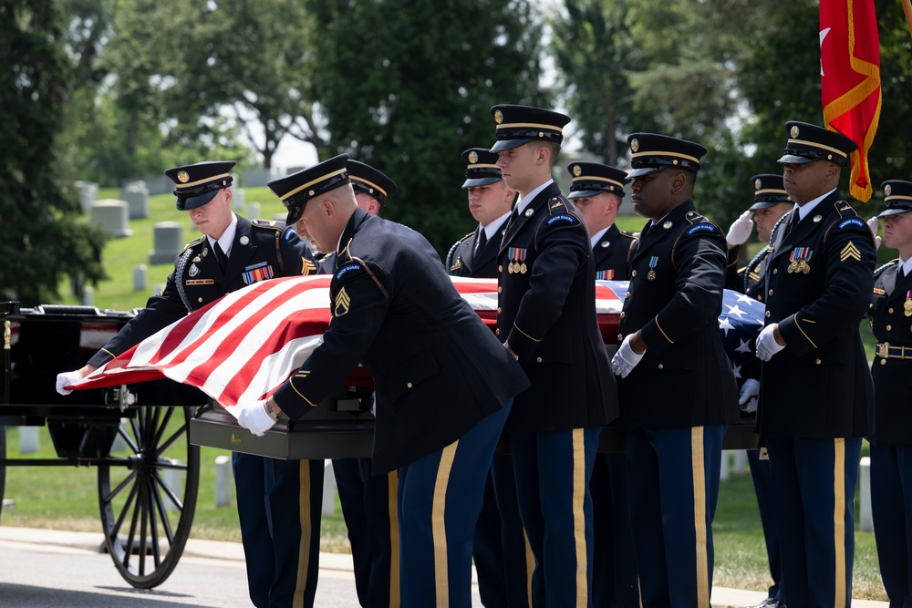 Full Military Funeral Honors with Escort are Conducted for U.S. Army Lt. Gen. Patrick Hughes in Section 34