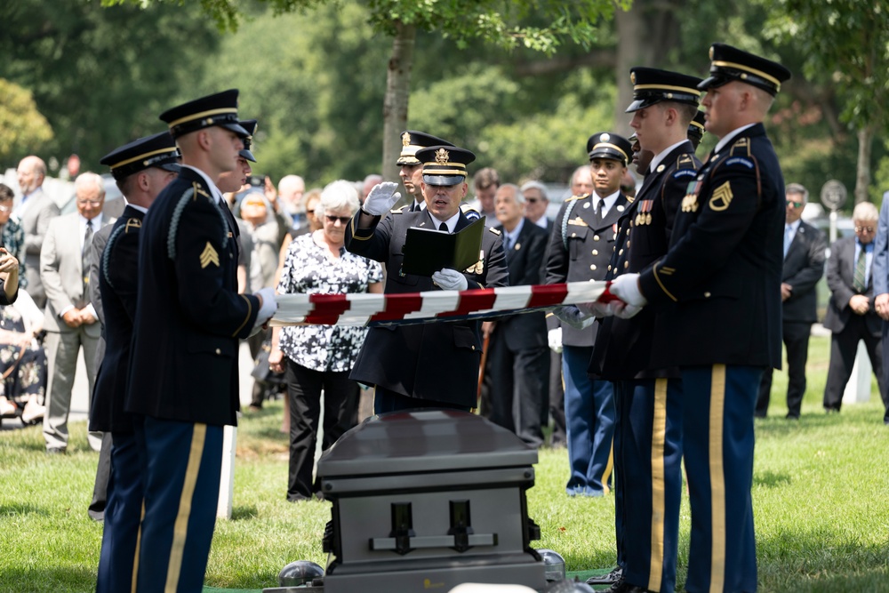Full Military Funeral Honors with Escort are Conducted for U.S. Army Lt. Gen. Patrick Hughes in Section 34
