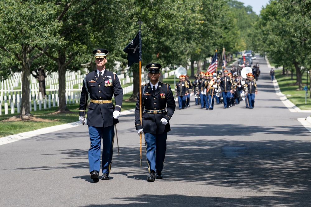Full Military Funeral Honors with Escort are Conducted for U.S. Army Lt. Gen. Patrick Hughes in Section 34