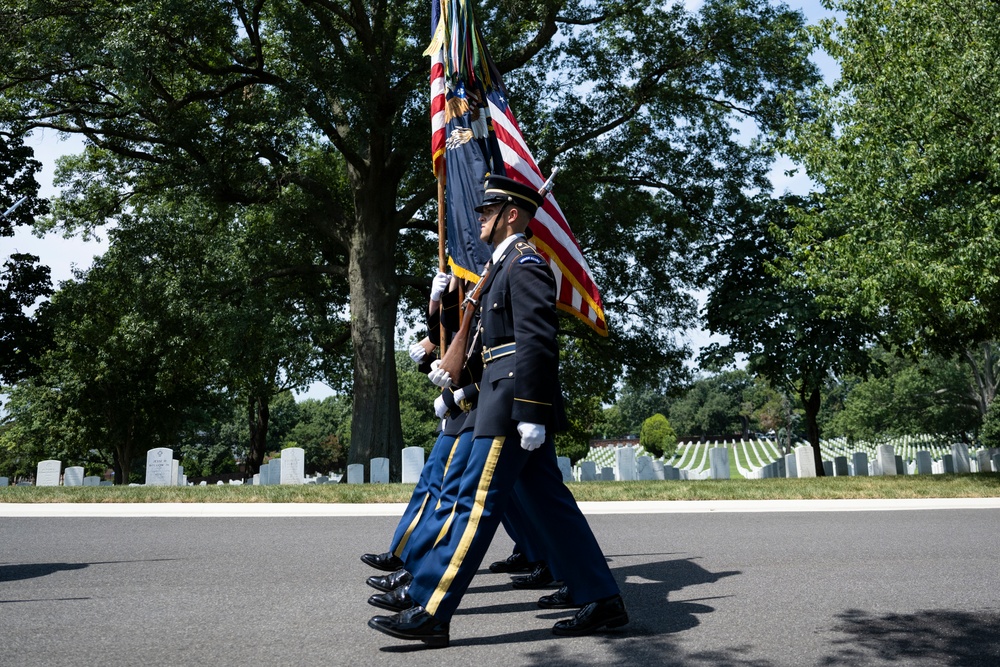 Full Military Funeral Honors with Escort are Conducted for U.S. Army Lt. Gen. Patrick Hughes in Section 34