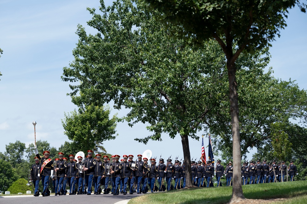 Full Military Funeral Honors with Escort are Conducted for U.S. Army Lt. Gen. Patrick Hughes in Section 34