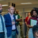 Eamon Spiegel, acting director, resource management division/acting comptroller, Bureau of Naval Personnel,  visits Navy Recruiting Command Headquartered