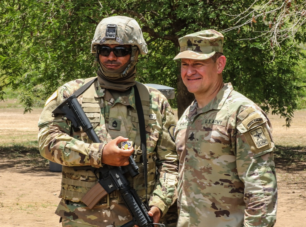 Command Sgt. Maj. acknowledges exemplary service