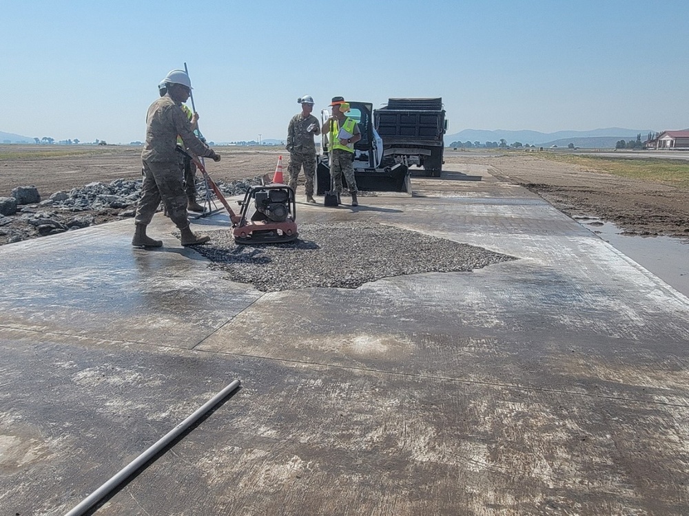 173rd Civil Engineers Hone Airfield Repair Skills