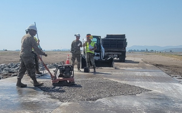 173rd Civil Engineers Hone Airfield Repair Skills