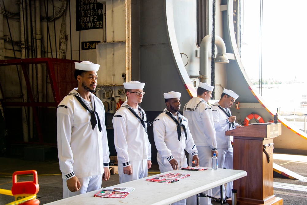 Daily operations aboard USS Carl Vinson (CVN 70)
