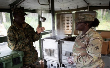 Joint effort between Marines and 770th, 771st Field Feeding Teams