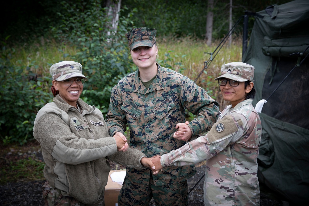 Joint effort between Marines and 770th, 771st Field Feeding Teams