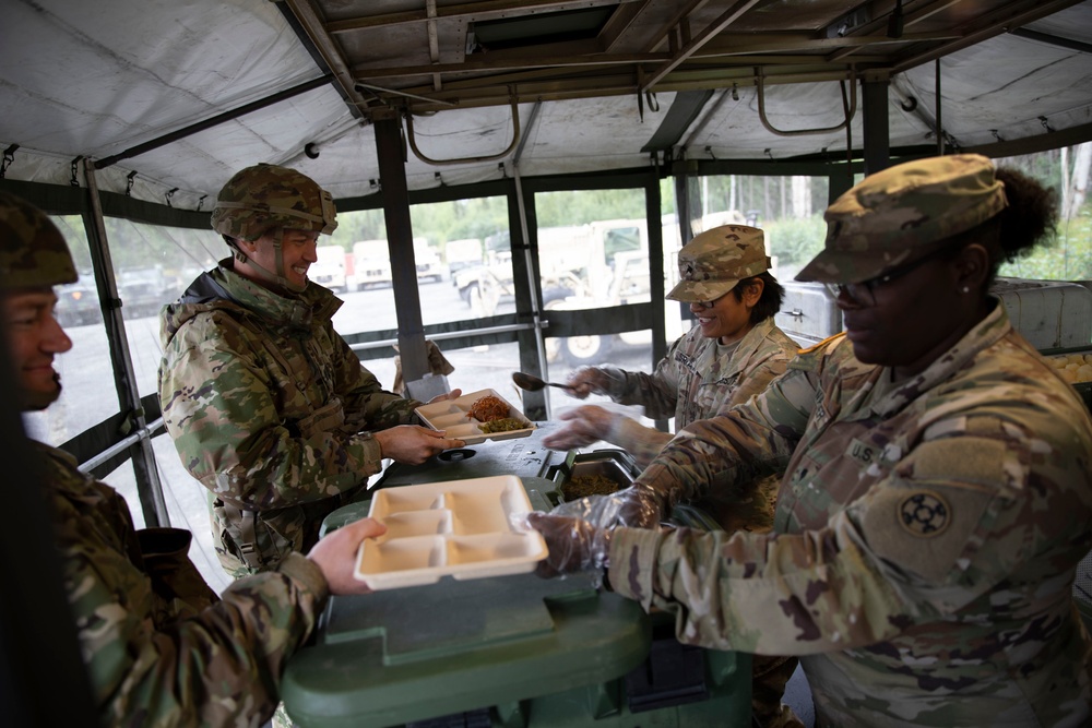 Joint effort between Marines and 770th, 771st Field Feeding Teams