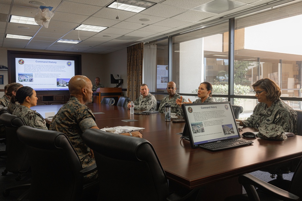 Brig. Gen. David C. Hyman Visits Naval Medical Center San Diego
