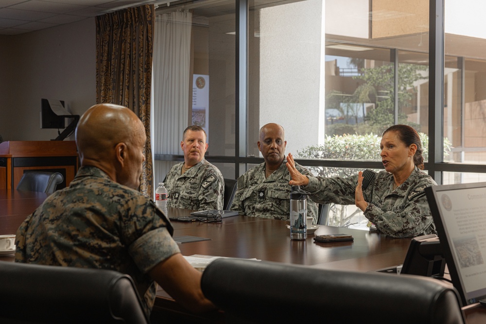 Brig. Gen. David C. Hyman Visits Naval Medical Center San Diego