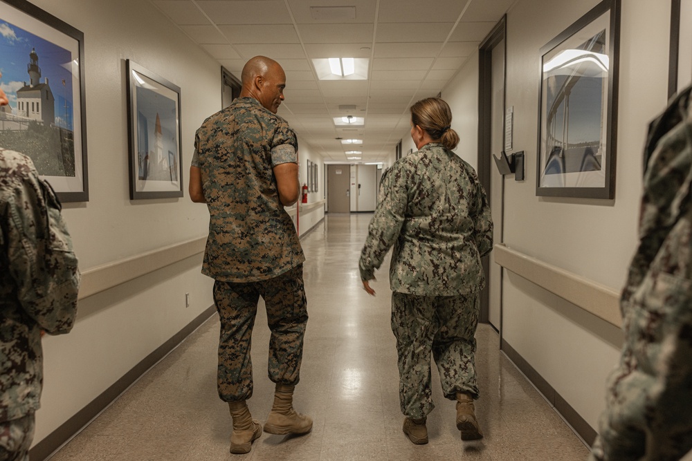 Brig. Gen. David C. Hyman Visits Naval Medical Center San Diego