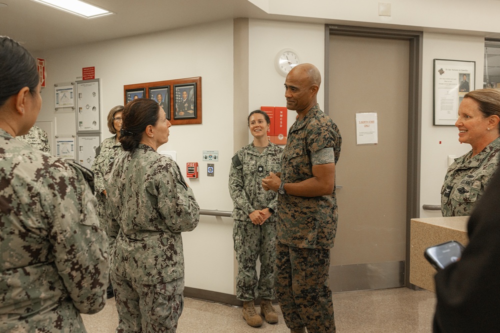 Brig. Gen. David C. Hyman Visits Naval Medical Center San Diego