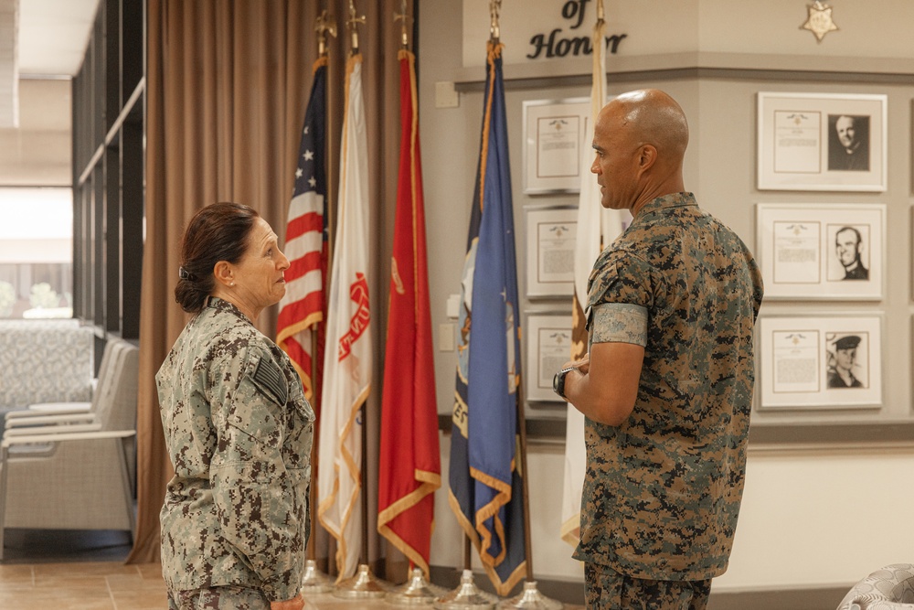 Brig. Gen. David C. Hyman Visits Naval Medical Center San Diego