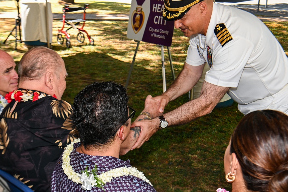 Honolulu recognized as Purple Heart City