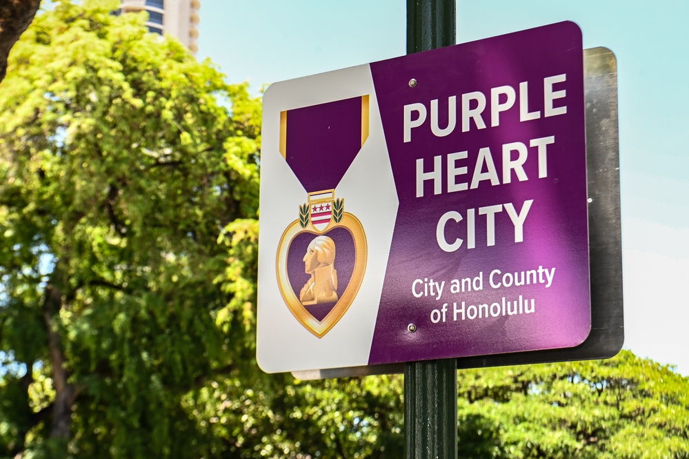 Honolulu recognized as Purple Heart City