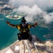On 3: U.S. Service Members Sky Dive during the 2025 MCBH Kaneohe Airshow