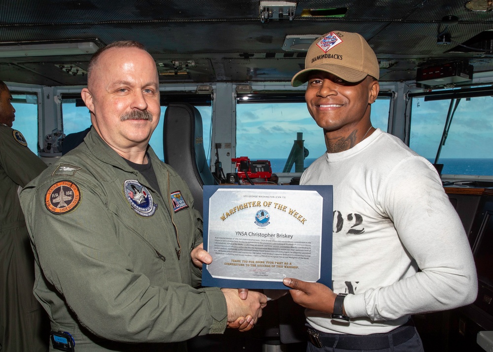 George Washington Awards Warfighter of the Week
