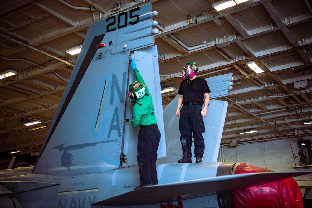 Nimitz Conducts Routine Operations