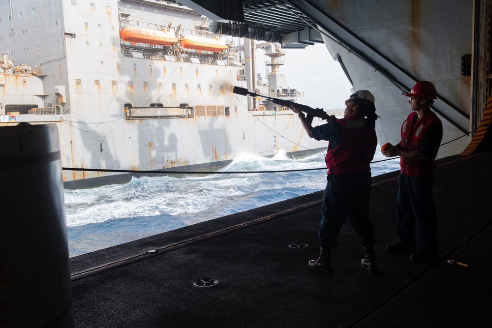 Nimitz Conducts a Replenishment-at-Sea
