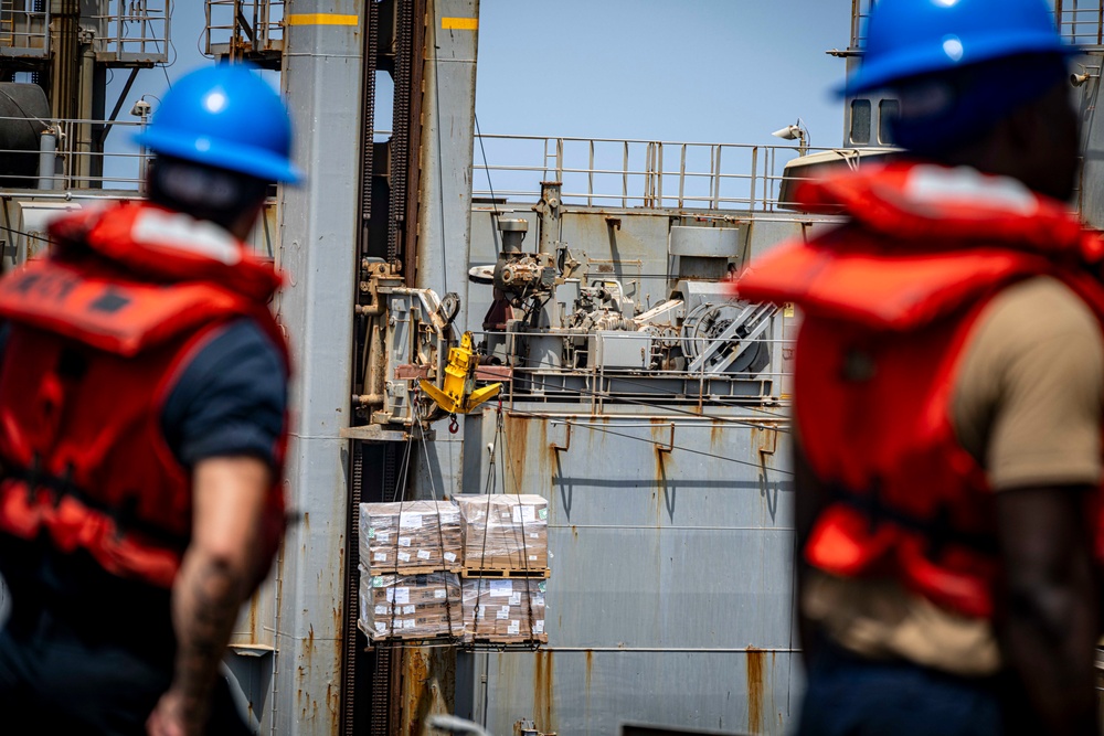 Nimitz Conducts a Replenishment-at-Sea