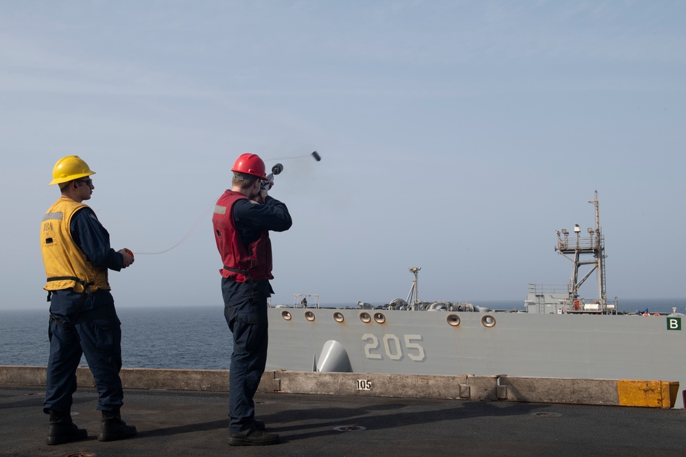 Nimitz Conducts a Replenishment-at-Sea