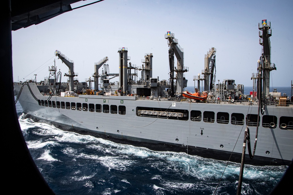 Nimitz Conducts a Replenishment-at-Sea