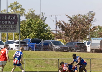 MRF-D 25.3: U.S. Marines participate in Darwin 9s AFL tournament