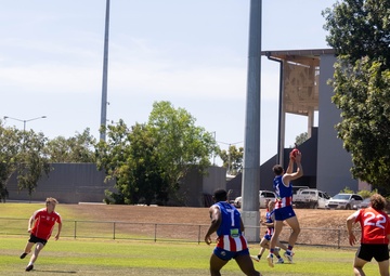 MRF-D 25.3: U.S. Marines participate in Darwin 9s AFL tournament
