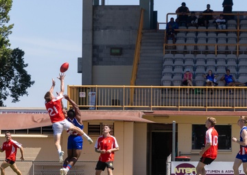 MRF-D 25.3: U.S. Marines participate in Darwin 9s AFL tournament