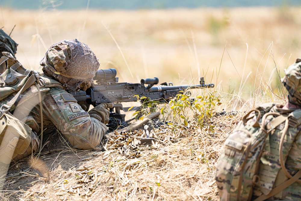 Bravo Company, 2nd Battalion, 502nd Infantry Regiment, CALFX at Novo Selo Training Area, Bulgaria