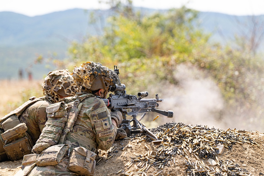 Bravo Company, 2nd Battalion, 502nd Infantry Regiment, CALFX at Novo Selo Training Area, Bulgaria