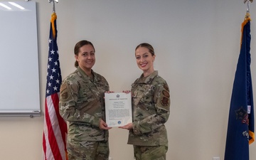 Promotion Ceremony for SMSgt Porter