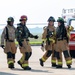 Airmen participate in an Alarm Red simulation during Northern Strike 25-2