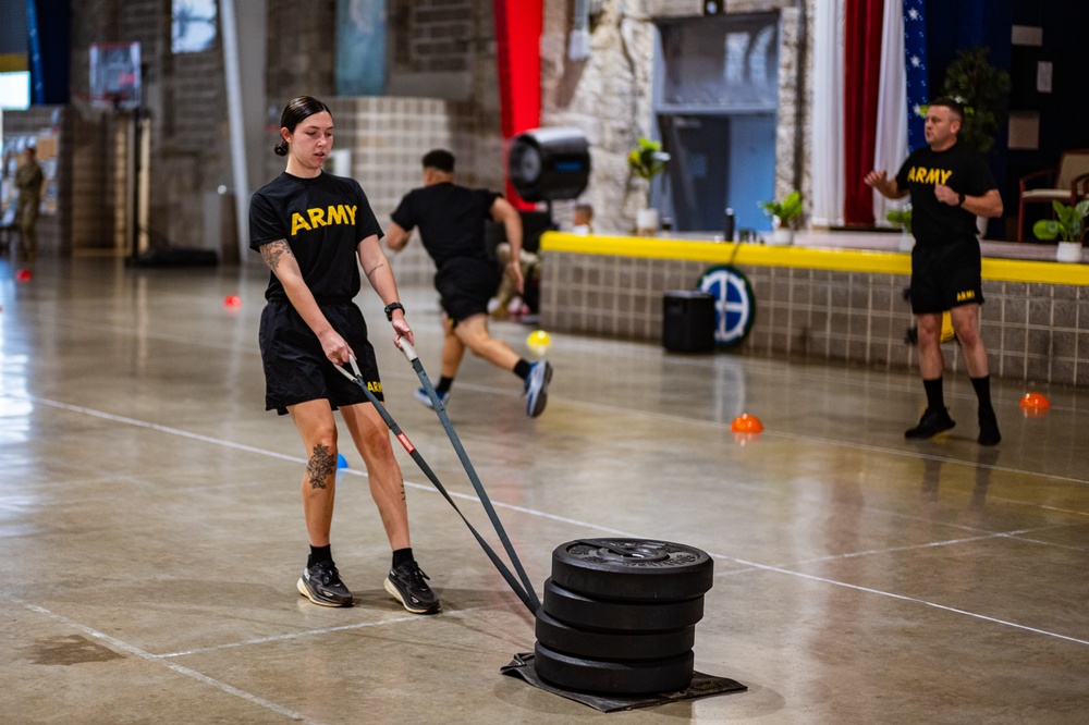 1-181st Field Artillery Regiment conducts Army Fitness Test